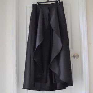Adrianna Papell Mikado Skirt Overlay Crepe Pant